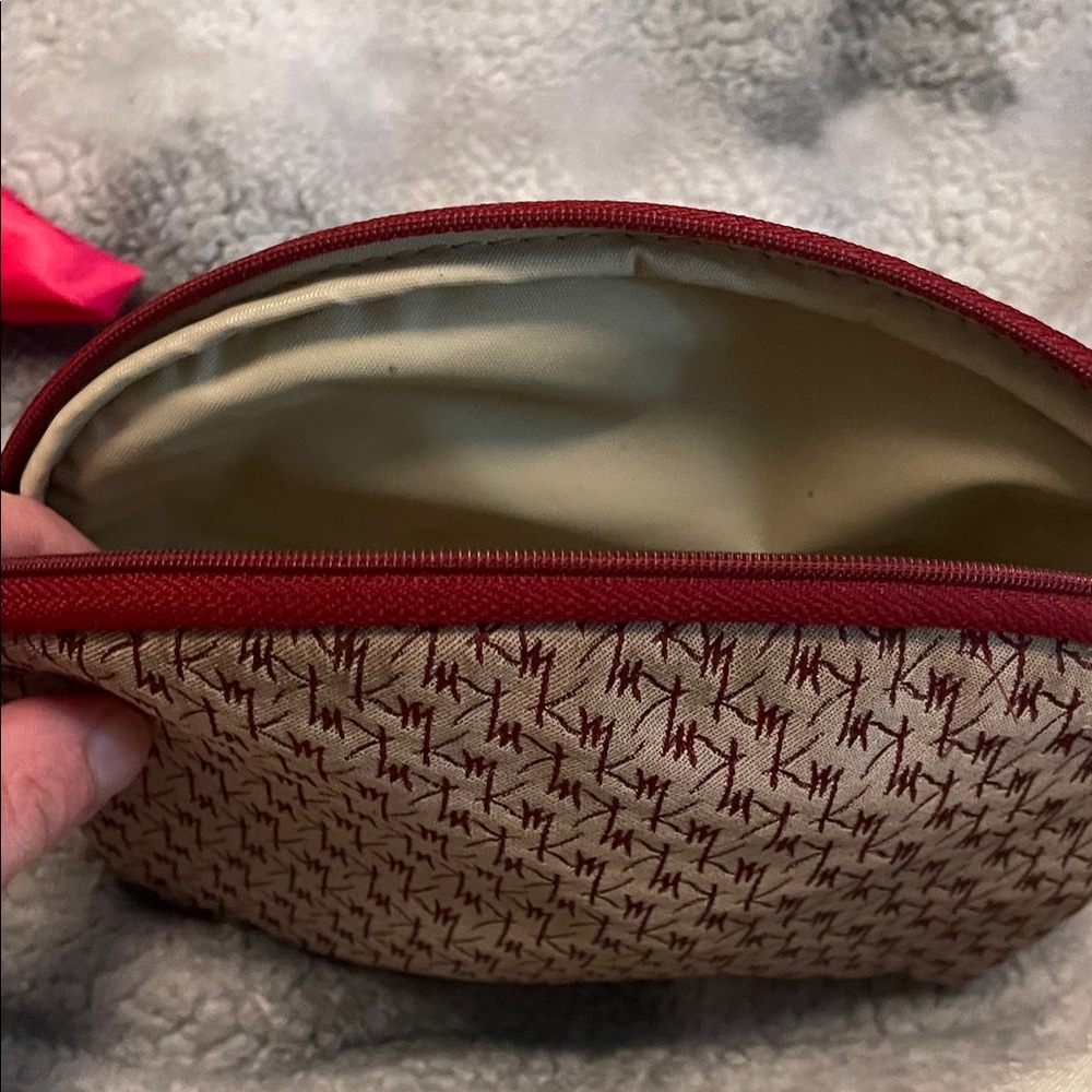 Mary Kay Elegant Red and Beige Cosmetic Case
